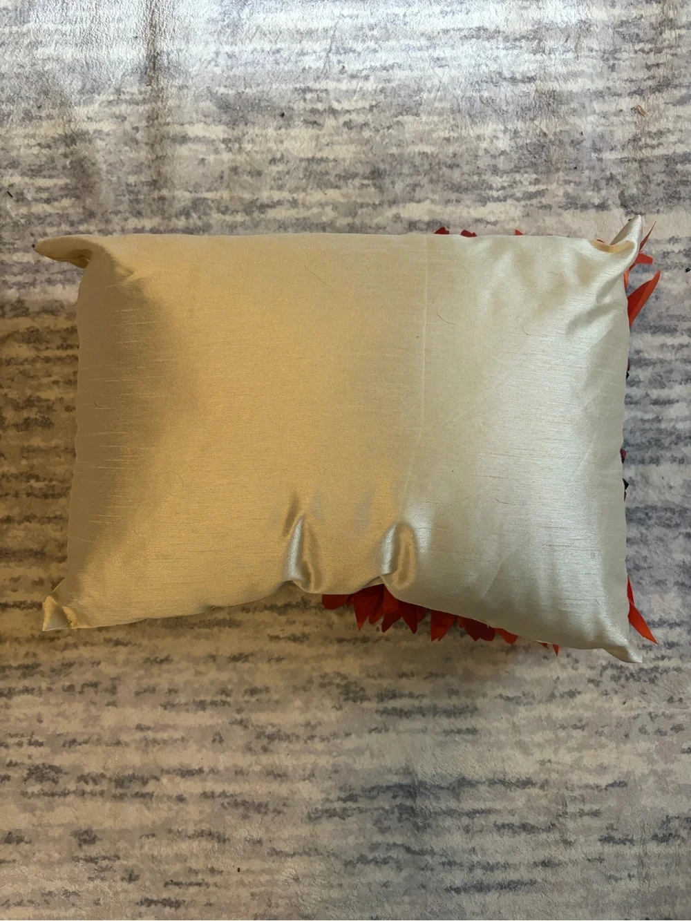 Shantung - like Gorgeous Floral Decorative Toss Pillow